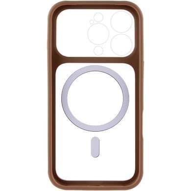 Чохол TPU+PC GETMAN Moon Clear with MagSafe для Apple iPhone 16 Pro (6.3") Brown