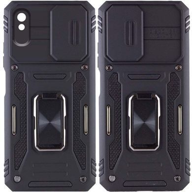Ударопрочный чехол Camshield Army Ring для Xiaomi Redmi 9A Черный / Black