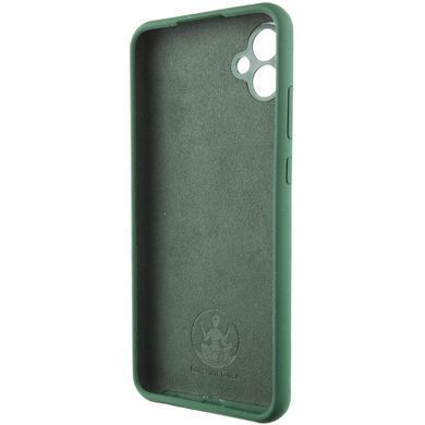 Чехол Silicone Cover Lakshmi Full Camera (AA) with logo для Samsung Galaxy A06 Зеленый / Dark green