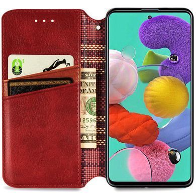 Шкіряний чохол-книжка GETMAN Cubic (PU) для Xiaomi Redmi 9A Червоний