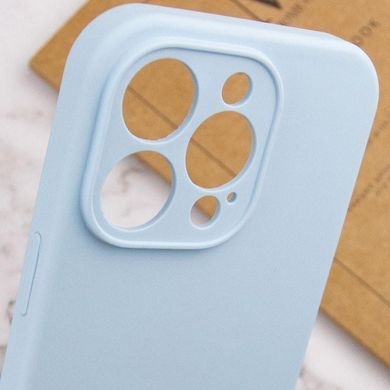 Чехол Silicone Case Full Camera Protective (AA) NO LOGO для Apple iPhone 15 Pro Max (6.7") Голубой / Sweet Blue