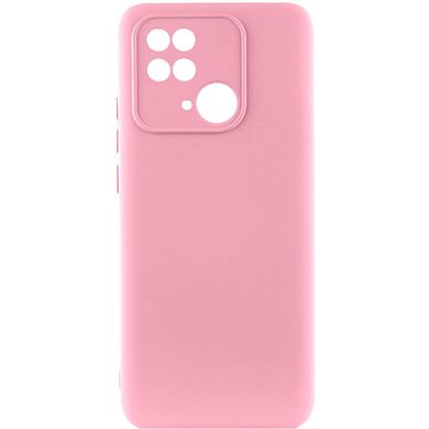 Чохол Silicone Cover Lakshmi Full Camera (AAA) для Xiaomi Redmi 10C Рожевий / Light pink