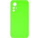 Чехол TPU GETMAN Liquid Silk Full Camera для Xiaomi Redmi Note 12S Салатовый / Neon Green