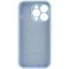 Чехол Silicone Case Full Camera Protective (AA) NO LOGO для Apple iPhone 15 Pro Max (6.7") Голубой / Sweet Blue фото 4
