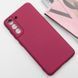 Чехол TPU GETMAN Liquid Silk Full Camera для Samsung Galaxy S21 Бордовый / Marsala фото 2