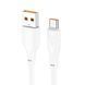 Дата кабель Hoco X93 Force USB to Type-C 27W (1m) White фото 1