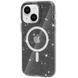 Чехол TPU Galaxy Sparkle (MagFit) для Apple iPhone 15 (6.1") Black+Glitter фото 1