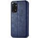 Кожаный чехол-книжка GETMAN Cubic (PU) для Xiaomi Redmi Note 11 (Global) / Note 11S Синий фото 3