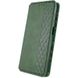 Кожаный чехол книжка GETMAN Cubic (PU) для Samsung Galaxy A04s Зеленый фото 4