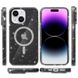 Чохол TPU Galaxy Sparkle (MagFit) для Apple iPhone 15 (6.1") Black+Glitter фото 2