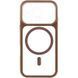 Чохол TPU+PC GETMAN Moon Clear with MagSafe для Apple iPhone 16 Pro (6.3") Brown фото 2