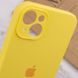 Чехол Silicone Case Full Camera Protective (AA) для Apple iPhone 15 Plus (6.7") Желтый / Yellow фото 6