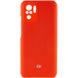 Чехол Silicone Cover Full Camera (AAA) для Xiaomi Redmi Note 10 / Note 10s Красный / Red фото 1