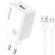 МЗП Amaya E79D 2.4A (1USB-A) + кабель USB to MicroUSB White фото 1