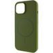 Чехол Silk Full Protective (AA) NO LOGO with Magnetic Fit для Apple iPhone 14 (6.1") Зеленый / Dark Olive
