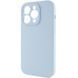 Чехол Silicone Case Full Camera Protective (AA) NO LOGO для Apple iPhone 15 Pro Max (6.7") Голубой / Sweet Blue фото 3