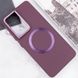 TPU чехол Bonbon Metal Style with MagSafe для Samsung Galaxy S21 Ultra Бордовый / Plum фото 4