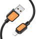 Дата кабель Hoco X108 Benefit USB to Lightning 2.4A (1m) Black фото 2
