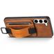 Кожаный чехол Wallet case and straps для Samsung Galaxy A24 4G Коричневый / Brown фото 4