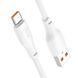 Дата кабель Hoco X93 Force USB to Type-C 27W (1m) White фото 5