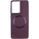TPU чехол Bonbon Metal Style with MagSafe для Samsung Galaxy S21 Ultra Бордовый / Plum фото 2
