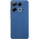 Чехол TPU GETMAN Liquid Silk Full Camera для Infinix Note 40 4G Синий / Navy Blue
