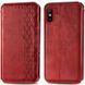 Шкіряний чохол-книжка GETMAN Cubic (PU) для Xiaomi Redmi 9A Червоний фото 5