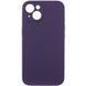 Чехол Silicone Case Full Camera Protective (AA) NO LOGO для Apple iPhone 15 (6.1") Фиолетовый / Elderberry фото 1