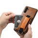 Кожаный чехол Wallet case and straps для Samsung Galaxy A24 4G Коричневый / Brown фото 5