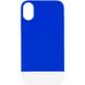 Чехол TPU+PC Bichromatic для Apple iPhone XR (6.1") Navy Blue / White фото 1