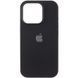 Чохол Silicone Case (AA) Logo with MagSafe для Apple iPhone 15 Pro Max (6.7") Чорний / Black