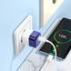 СЗУ Hoco C125A Transparent PD20W (1USB-C) + кабель Type-C to Type-C Transparent blue фото 6