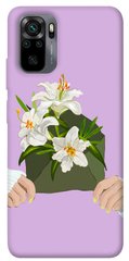 Чехол itsPrint Flower message для Xiaomi Redmi Note 10 / Note 10s