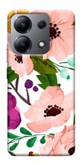 Чехол itsPrint Акварельные цветы для Xiaomi Redmi Note 13 4G