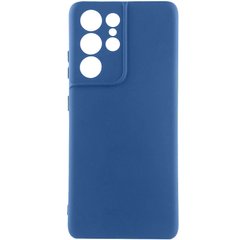 Чехол Silicone Cover Lakshmi Full Camera (A) для Samsung Galaxy S24 Ultra Синий / Navy Blue