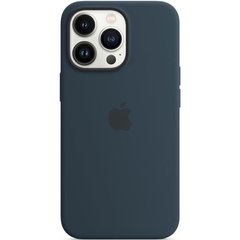 Уценка Чехол Silicone Case Full Protective (AA) для Apple iPhone 14 Pro (6.1") Эстетический дефект / Синий / Abyss Blue