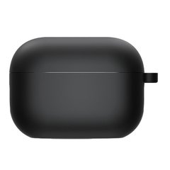 Силіконовий футляр з мікрофіброю для навушників Airpods Pro Чорний / Black