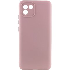 Чехол Silicone Cover Lakshmi Full Camera (A) для Samsung Galaxy A03 Розовый / Pink Sand