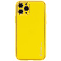 Шкіряний чохол Xshield для Apple iPhone 11 Pro Max (6.5") Жовтий / Yellow