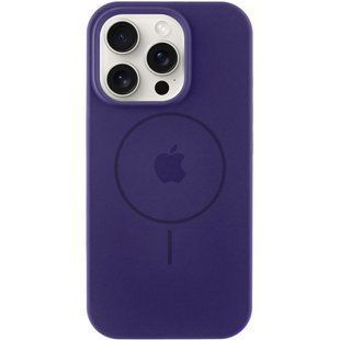 Чехол Silicone Case Full Protective (AA) with MagSafe для Apple iPhone 16 Pro (6.3") Фиолетовый / Elderberry
