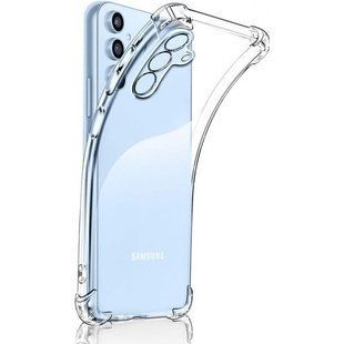 TPU чехол GETMAN Ease logo усиленные углы Full Camera для Samsung Galaxy A35 Бесцветный (прозрачный)