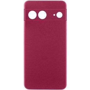 Чехол Silicone Cover Ummi Lakshmi Full Camera (AA) для Google Pixel 7 Бордовый / Marsala