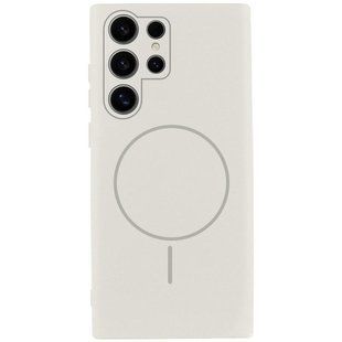 Чехол Silicone Cover Lakshmi Full Camera (AA) with MagFit для Samsung Galaxy S25 Ultra Белый / White
