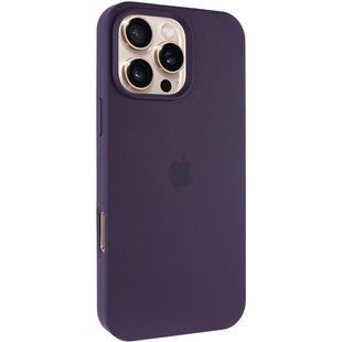 Чехол Silicone Case Full Protective (AA) для Apple iPhone 16 Pro (6.3") Фиолетовый / Elderberry
