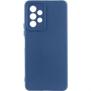 Чохол TPU GETMAN Liquid Silk Full Camera для Samsung Galaxy A23 4G Синій / Navy Blue