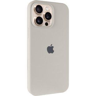 Чехол Silicone Case Full Protective (AA) для Apple iPhone 16 Pro Max (6.9") Бежевый / Antique White