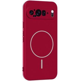 Чохол Silicone Cover Lakshmi Full Camera (AA) with Magnetic Fit для Google Pixel 9 Pro XL Червоний / Rose Red