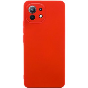 Чехол Silicone Cover Lakshmi Full Camera (AA) для Xiaomi Mi 11 Lite Красный / Red