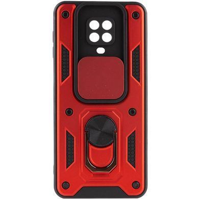Чехол Ummi Camshield Serge Ring для Xiaomi Redmi Note 9s / Note 9 Pro / 9 Pro Max Красный / Red