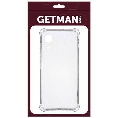 TPU чохол GETMAN Ease logo посилені кути Full Camera для Samsung Galaxy A03 Core Безбарвний (прозорий)